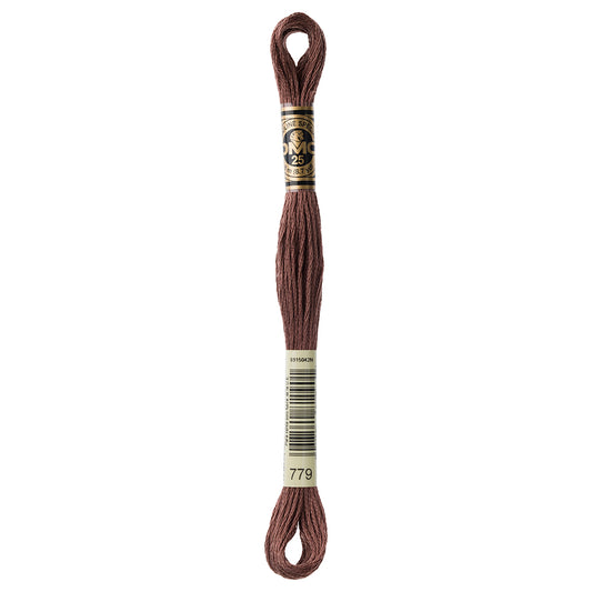 DMC Mouliné Spécial 117 6-strand cotton floss, Colour 779, 8 m