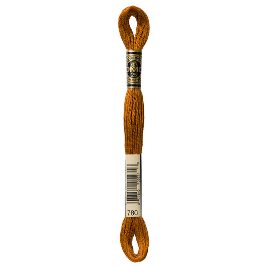 DMC Mouliné Spécial 117 6-strand cotton floss, Colour 780, 8 m