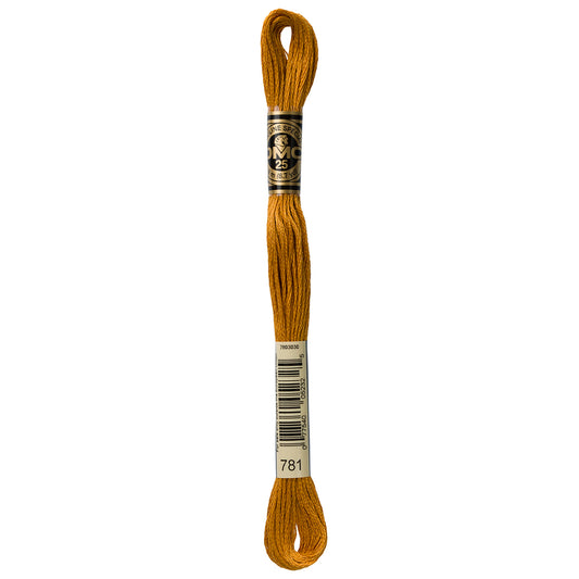 DMC Mouliné Spécial 117 6-strand cotton floss, Colour 781, 8 m