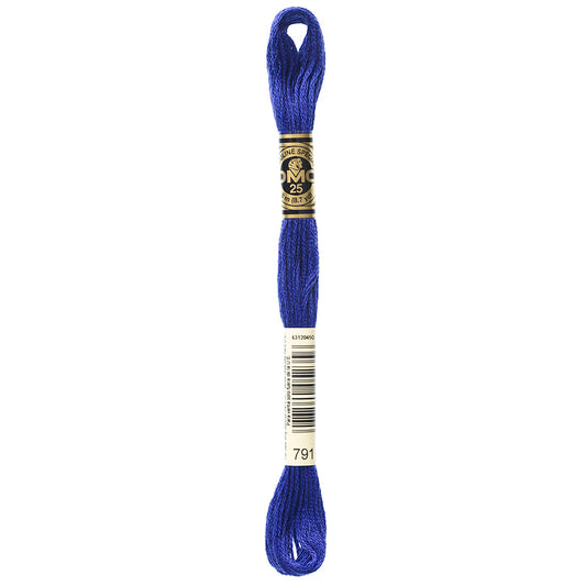 DMC Mouliné Spécial 117 6-strand cotton floss, Colour 791, 8 m