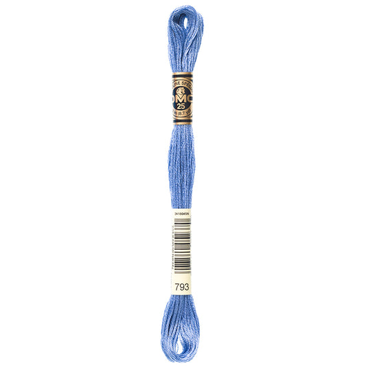 DMC Mouliné Spécial 117 6-strand cotton floss, Colour 793, 8 m