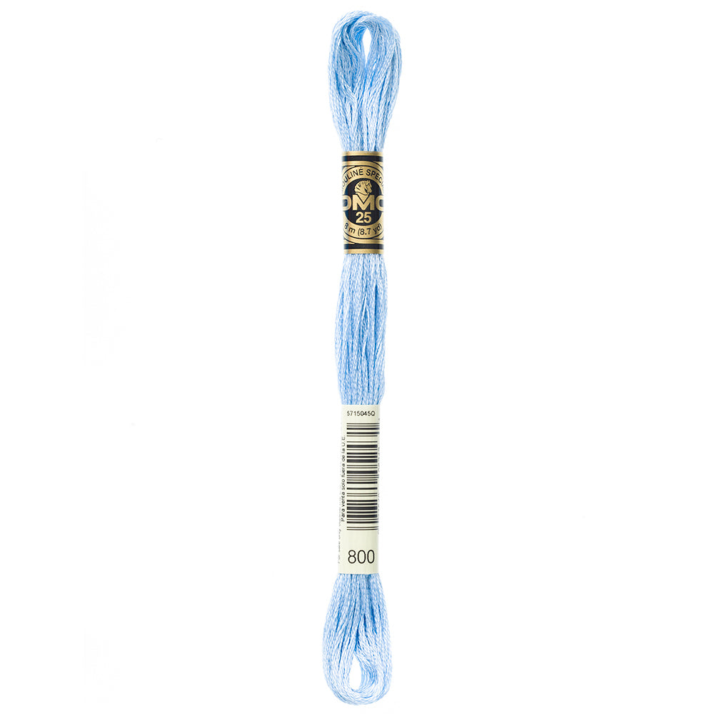 DMC 117 6-strand cotton embroidery floss, 800 Pale Delft Blue, 8 m (8.7 yd)