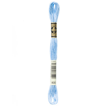 DMC 117 6-strand cotton embroidery floss, 800 Pale Delft Blue, 8 m (8.7 yd)