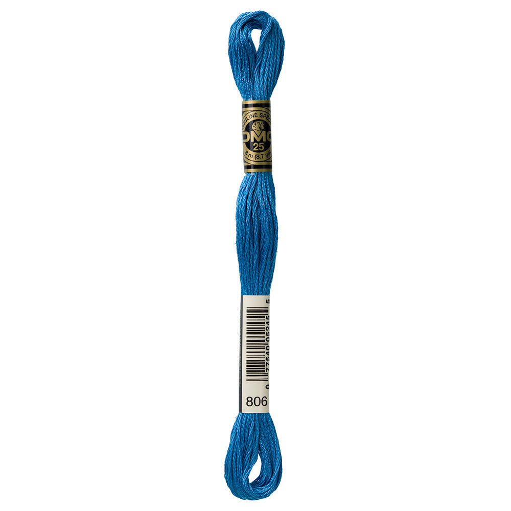 DMC 117 Cotton 6-Strand Embroidery Floss 8 m - 806 Lt Peacock Blue