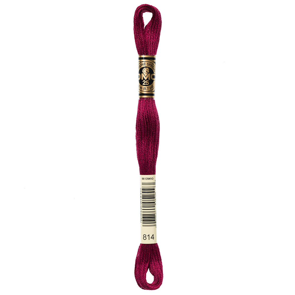 DMC 117 Cotton 6-Strand Embroidery Floss 8 m - 814 Dk Garnet
