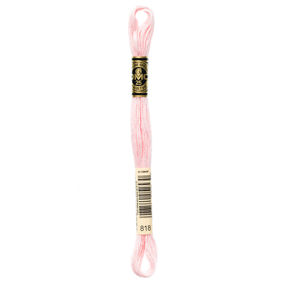 DMC 117 Cotton 6-Strand Embroidery Floss 8 m - 818 Baby Pink