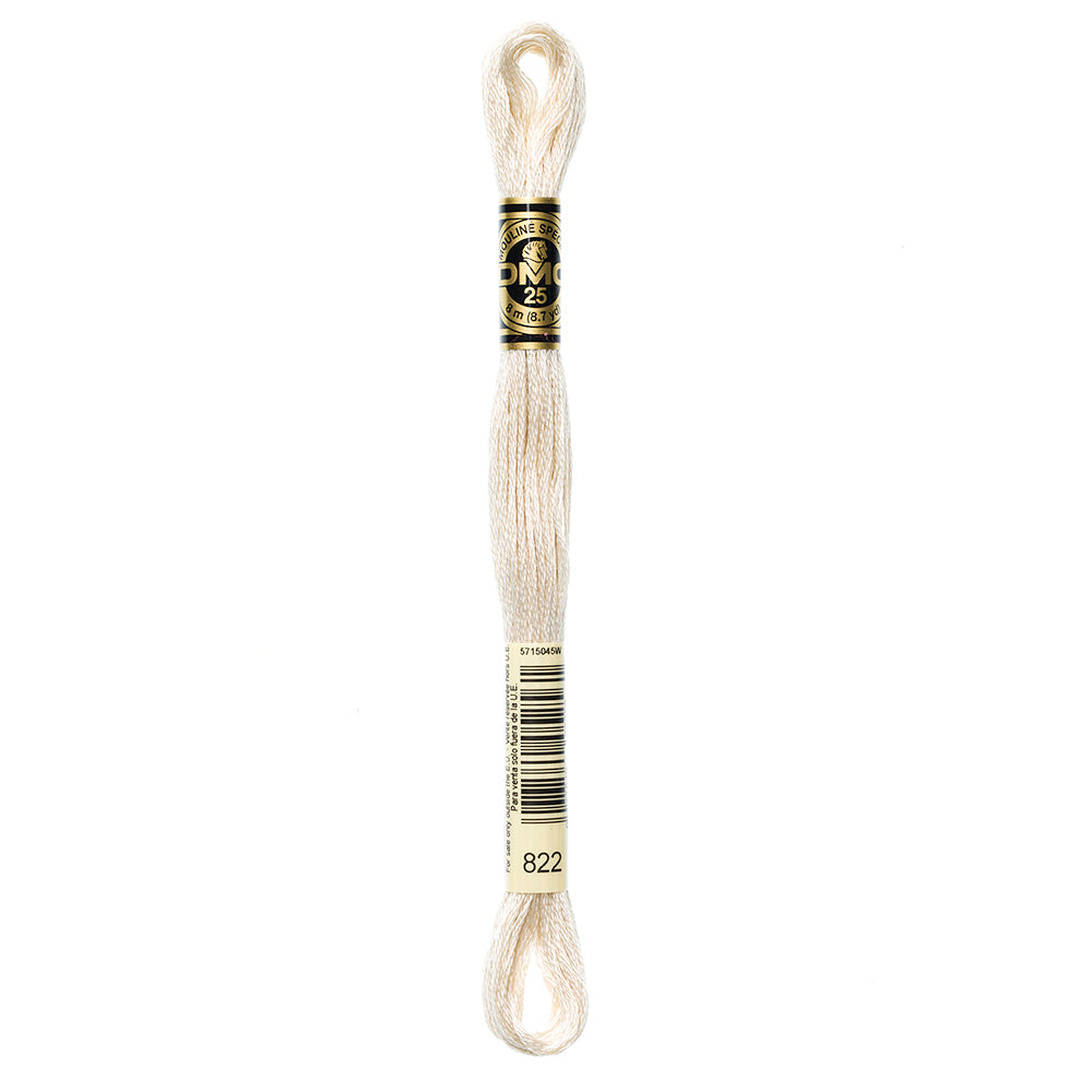 DMC 117 Cotton 6-Strand Embroidery Floss 8 m - 822 Lt Beige Gray