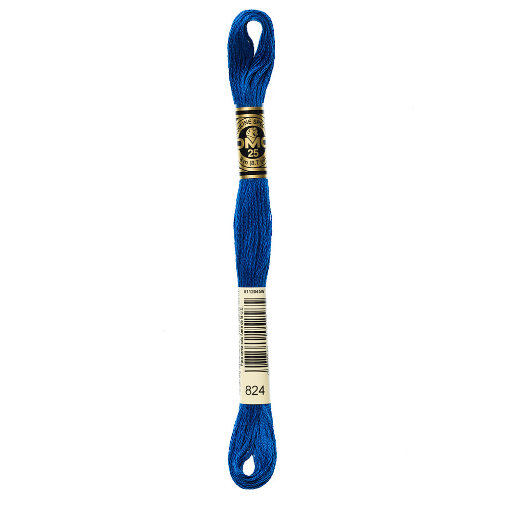 DMC 117 Cotton 6-Strand Embroidery Floss 8 m - 824 V Dk Blue