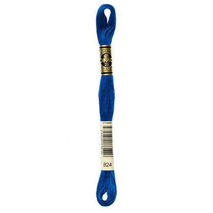 DMC 117 Cotton 6-Strand Embroidery Floss 8 m - 824 V Dk Blue