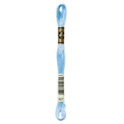 DMC 117 Cotton 6-Strand Embroidery Floss 8 m - 827 V Lt Blue