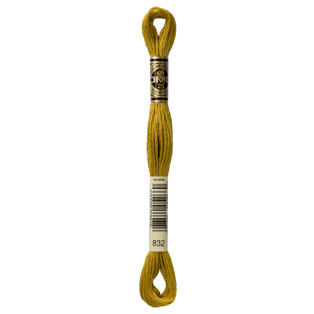 DMC Mouliné Spécial 117 6-strand cotton floss, Colour 832, 8 m (8.7 yd)