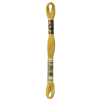 DMC Mouliné Spécial 117 6-strand cotton floss, Shade 834, 8 m (8.7 yd)