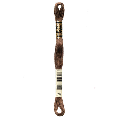 DMC Mouliné Spécial 117 6-Strand Cotton Floss 8 m Shade 839