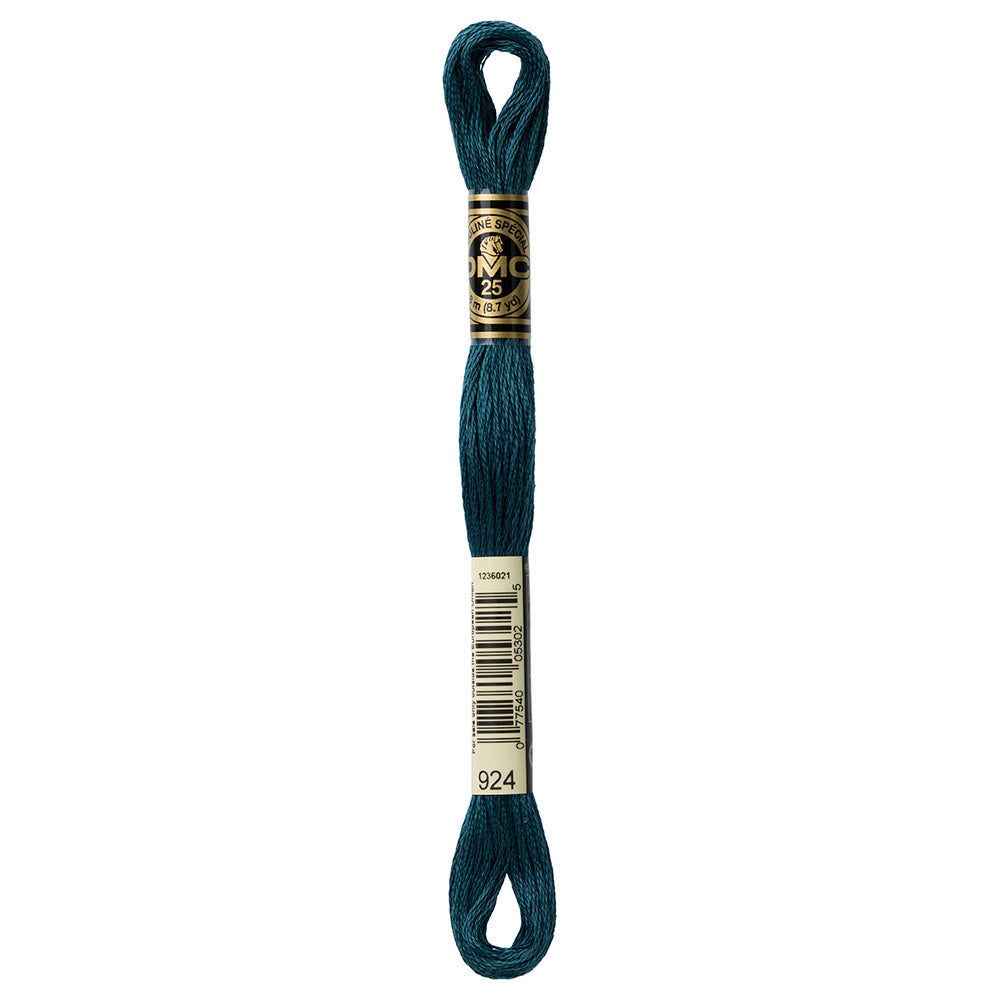 DMC 117 6-Strand Cotton Embroidery Floss 8 m - 924 Very Dark Grey Green