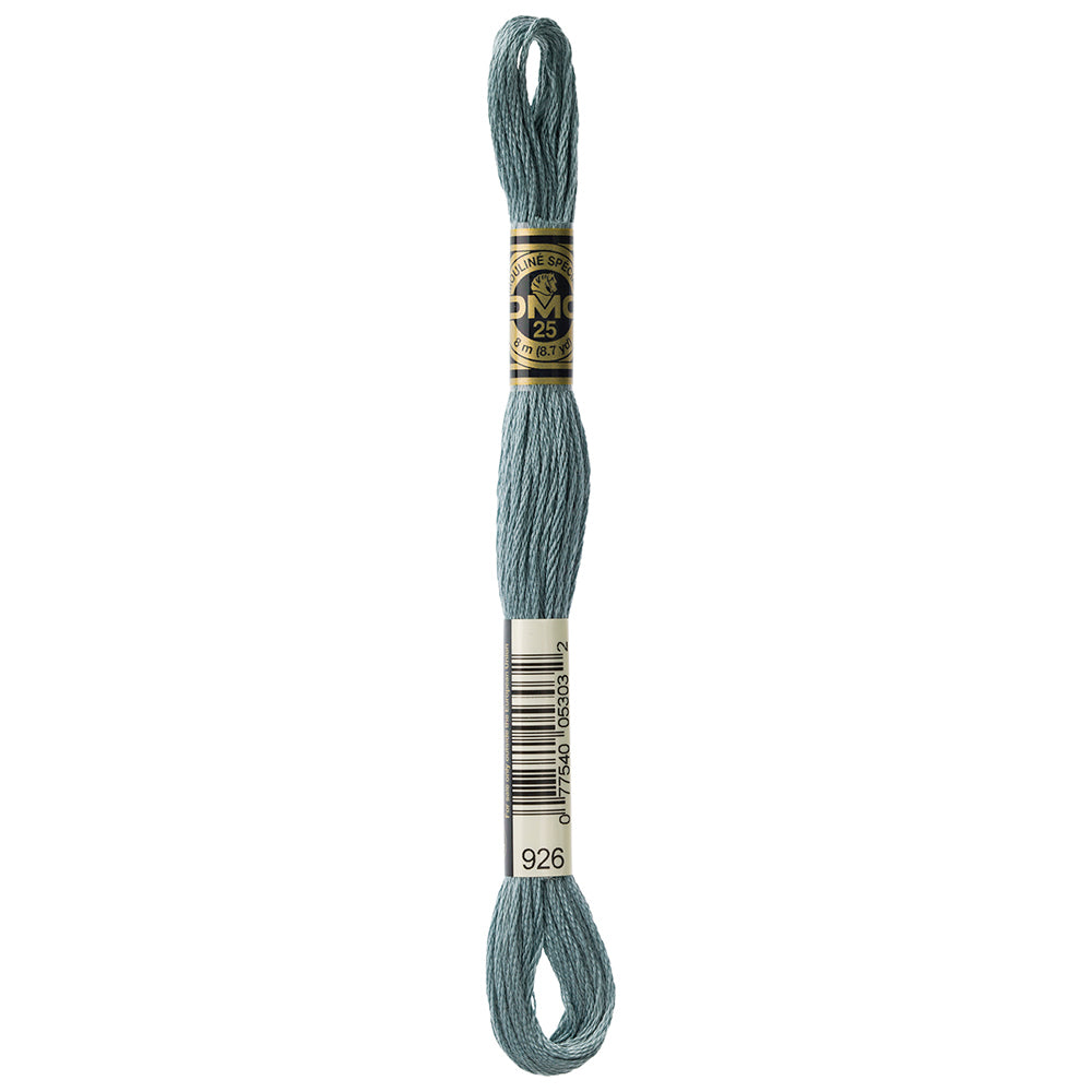 DMC 117 6-Strand Cotton Embroidery Floss 8 m - 926 Medium Grey Green