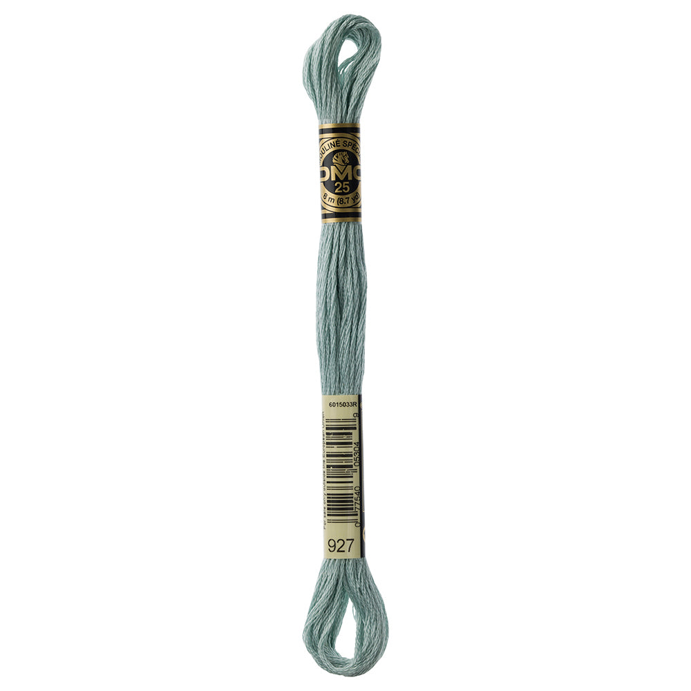 DMC 117 6-Strand Cotton Embroidery Floss 8 m - 927 Light Grey Green