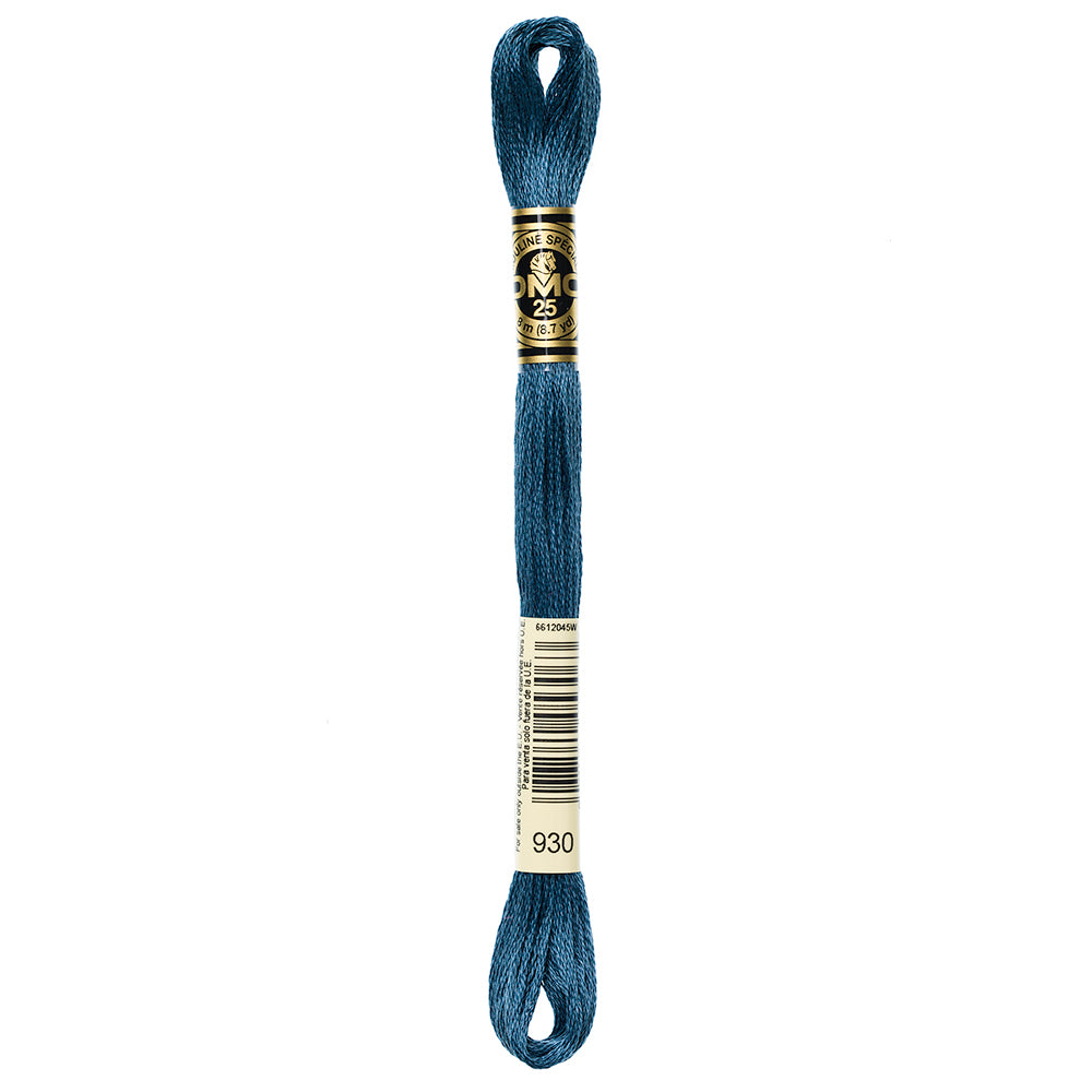 DMC 117 6-Strand Cotton Embroidery Floss 8 m - 930 Dark Antique Blue