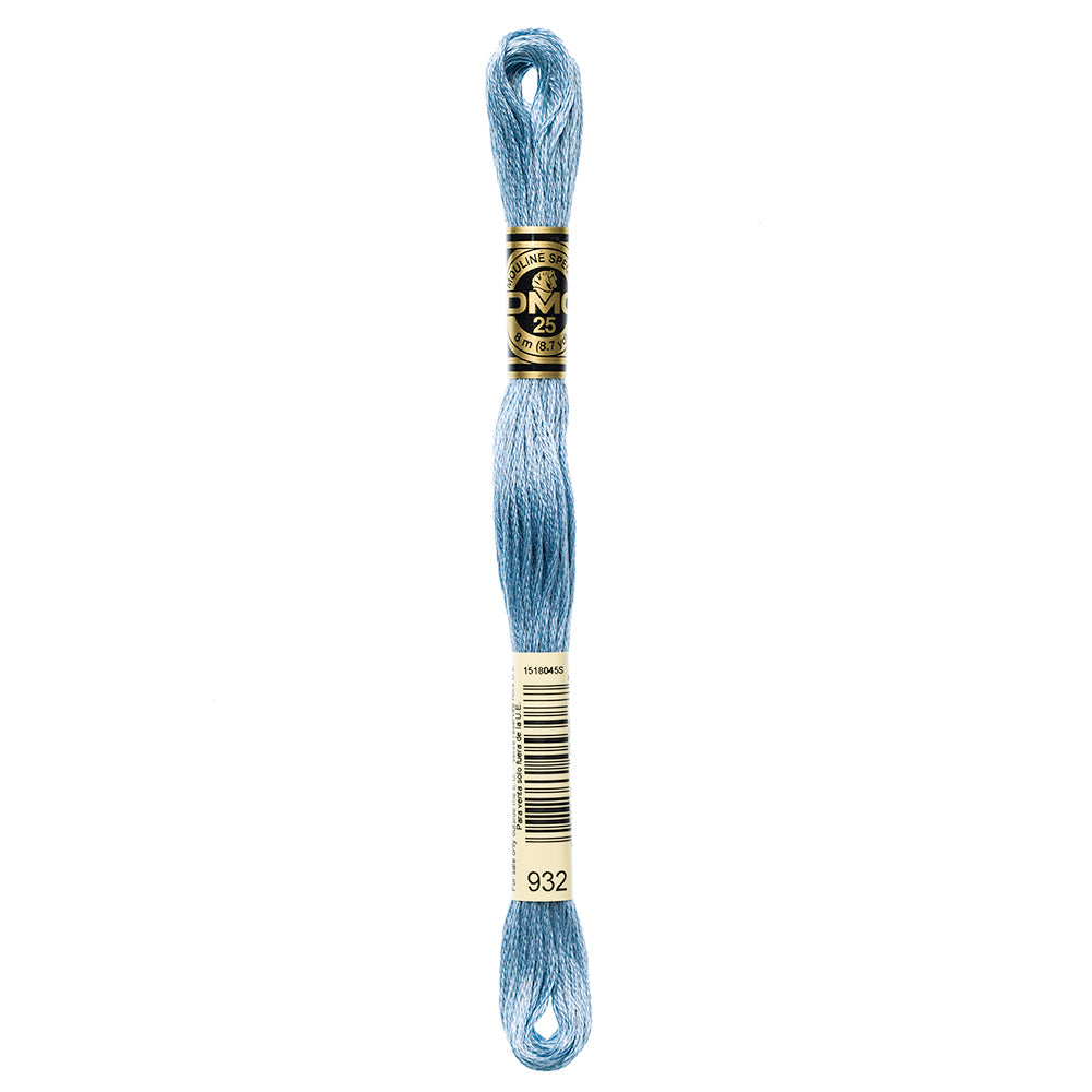 DMC 117 6-Strand Cotton Embroidery Floss 8 m - 932 Light Antique Blue