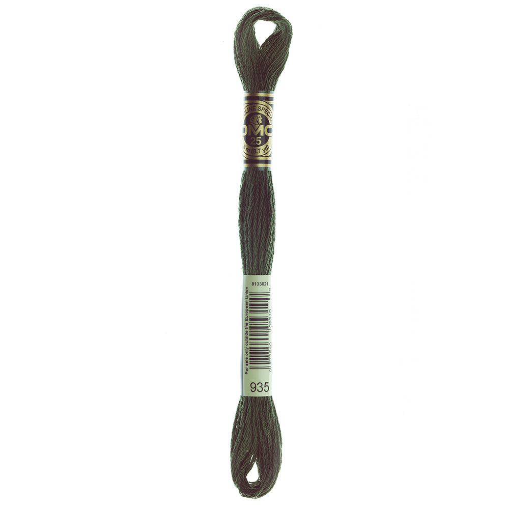 DMC 117 6-Strand Cotton Embroidery Floss 8 m - 935 Dark Avocado Green