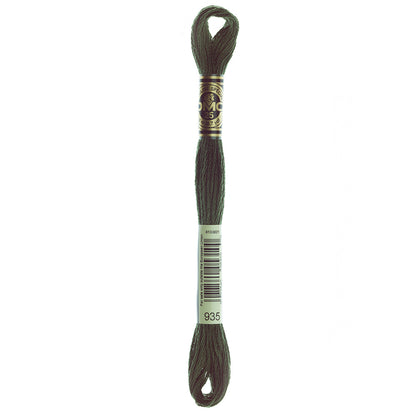 DMC 117 6-Strand Cotton Embroidery Floss 8 m - 935 Dark Avocado Green