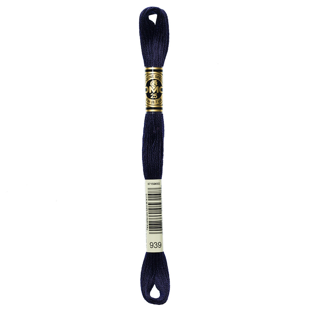 DMC 117 6-Strand Cotton Embroidery Floss 8 m - 939 Very Dark Blue