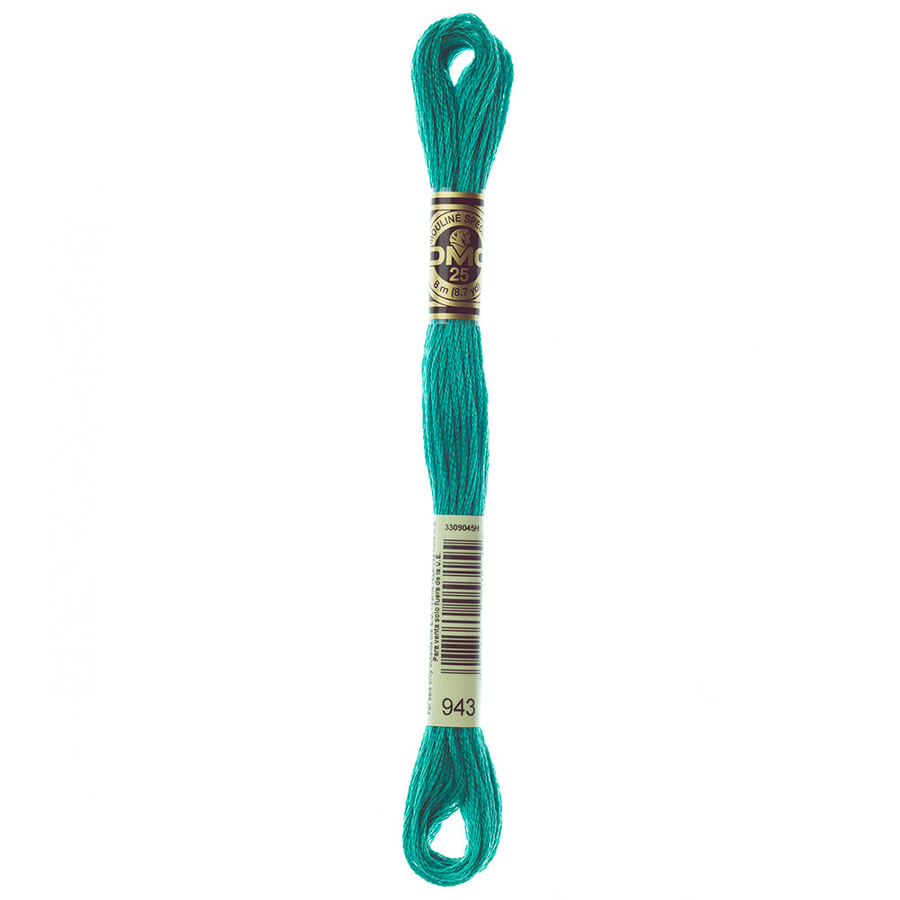 DMC 117 6-Strand Cotton Embroidery Floss 8 m - 943 Medium Aquamarine
