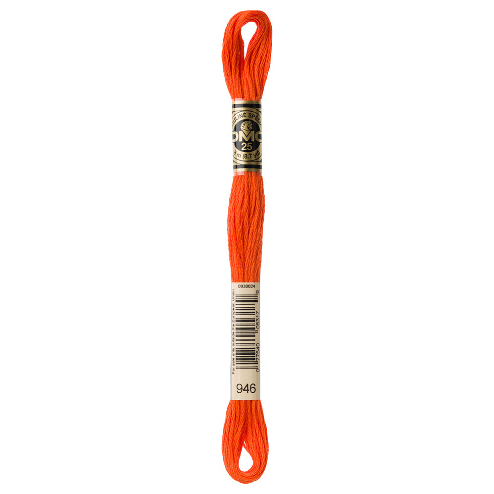 DMC 117 6-Strand Cotton Embroidery Floss 8 m - 946 Medium Burnt Orange