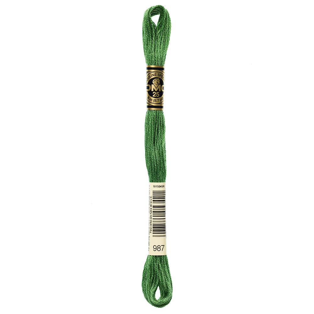 DMC 117 6-strand cotton embroidery floss, Colour 987, 8 m (8.7 yd)