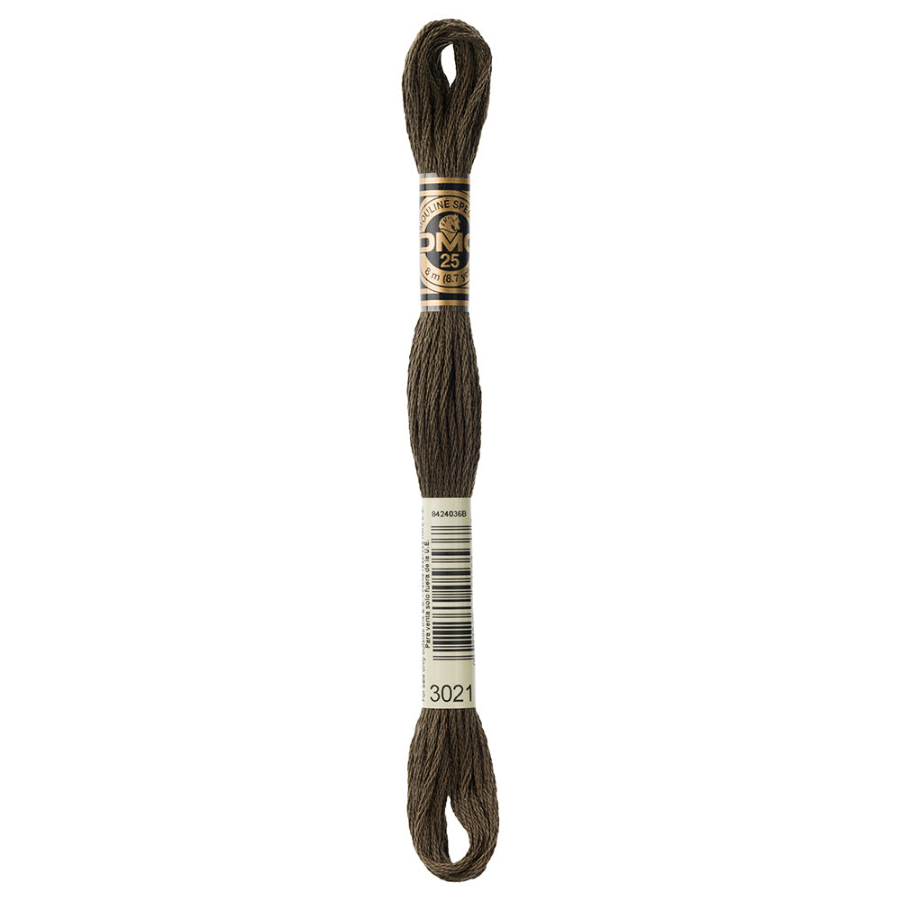 DMC 117 6-Strand Cotton Embroidery Floss 8 m (8.7 yd) Colour 3021