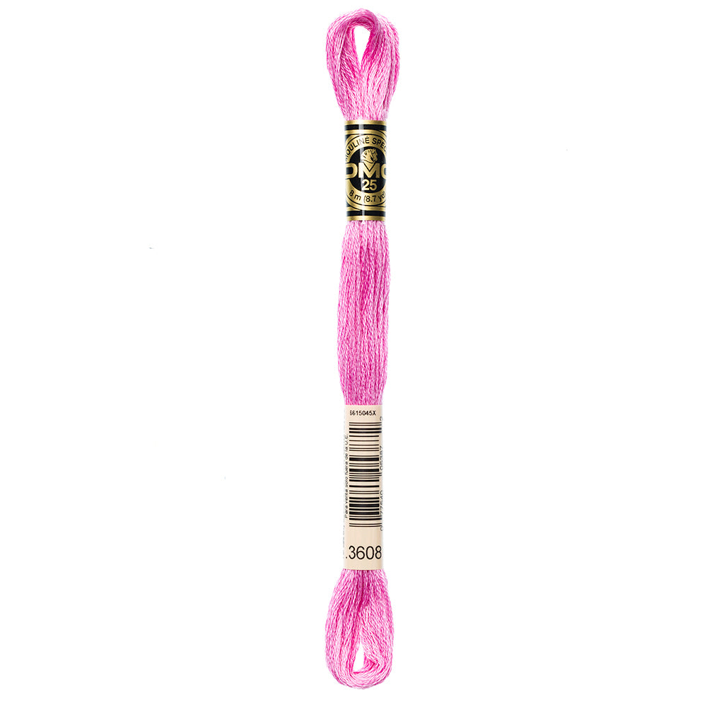DMC Mouliné Spécial 117 Cotton Floss 8 m V Lt Plum 3608
