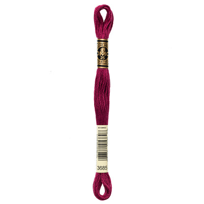 DMC Mouliné Spécial 117 Cotton Floss 8 m V Dk Mauve 3685