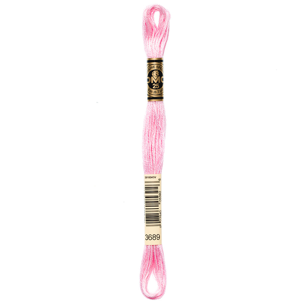 DMC Mouliné Spécial 117 cotton floss, Light Mauve 3689, 8 m (8.7 yd)