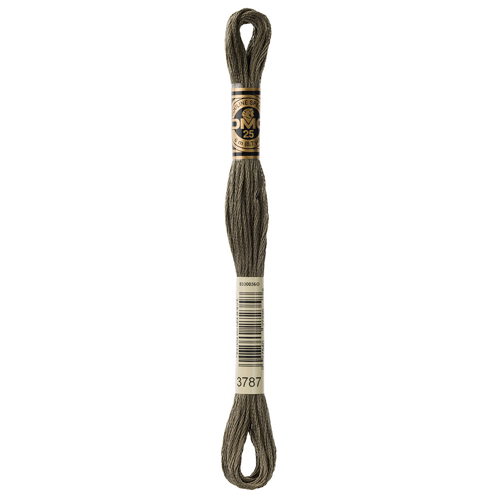DMC Mouliné Spécial 117 cotton floss, Colour 3787, 8 m (8.7 yd)