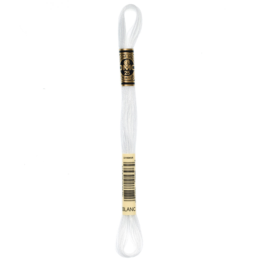 DMC 6-Strand Cotton Embroidery Floss, 8 m (8.7 yd), White