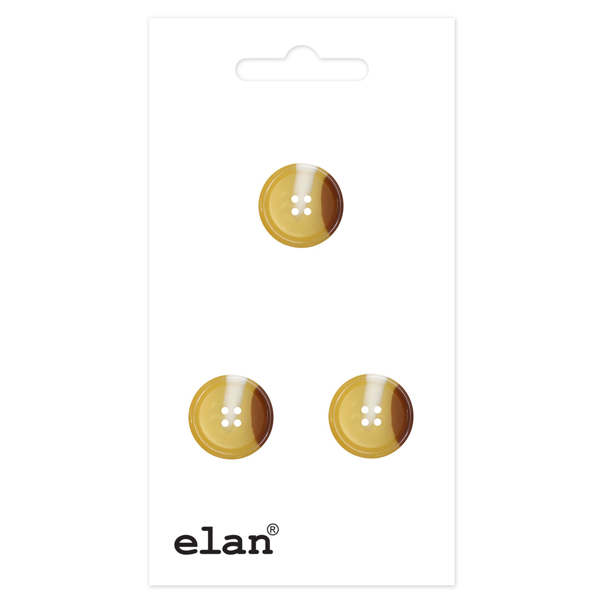 ELAN 4 Hole Button 23 mm (7/8 in), 3 Count