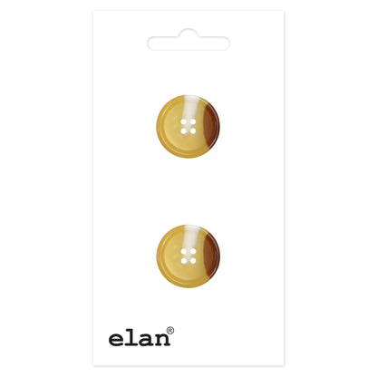 ELAN 4 Hole Button 28 mm (1 1/8 in), 2 Count