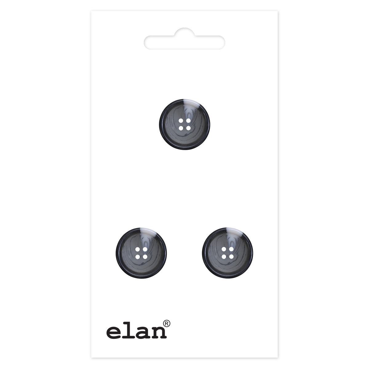 ELAN 4 Hole Button 23 mm (7/8 in), 3 Count