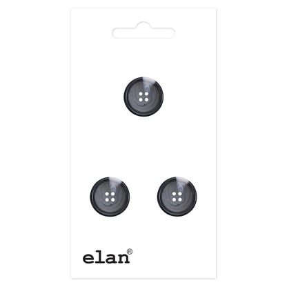 ELAN 4 Hole Button 23 mm (7/8 in), 3 Count