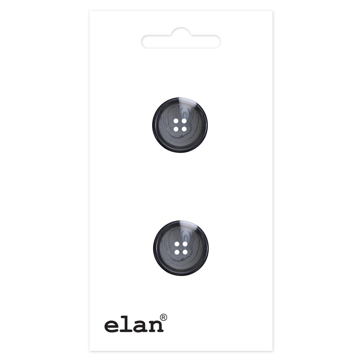 ELAN 4 Hole Button 25 mm (1 in), 2 Count