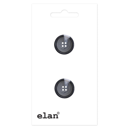 ELAN 4 Hole Button 25 mm (1 in), 2 Count