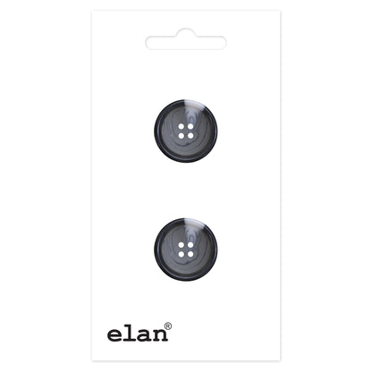 ELAN 4 Hole Button 28 mm (1 1/8 in), 2 Count