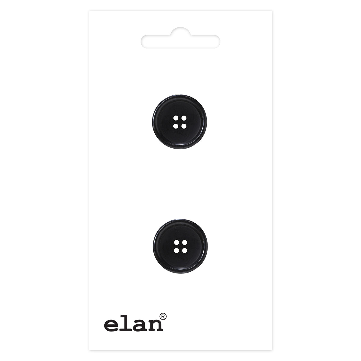 ELAN 4 Hole Button – 25 mm (1 in.) – 2 count - packaged product view