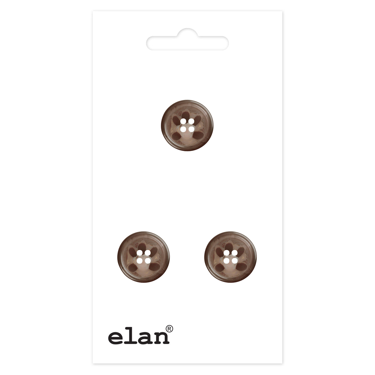 ELAN 4 Hole Button 23 mm (7/8 in), 3 Count