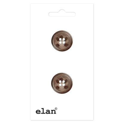 ELAN 4-Hole Button — 28 mm (1 1/8 in.) — 2 Count - packaged product view