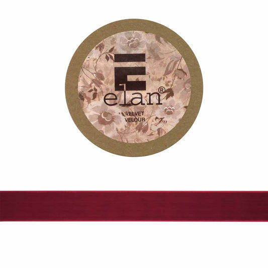 ELAN Velvet Ribbon 25mm x 2m - Wine