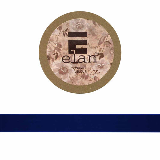 ELAN Velvet Ribbon 25mm x 2m - Navy