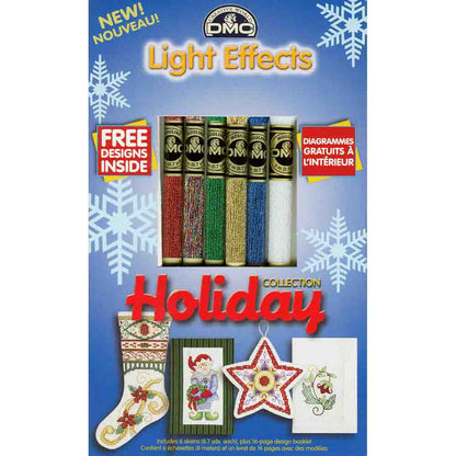 DMC Light Effects Metallic Floss Holiday 6-Pack With Pattern Booklet