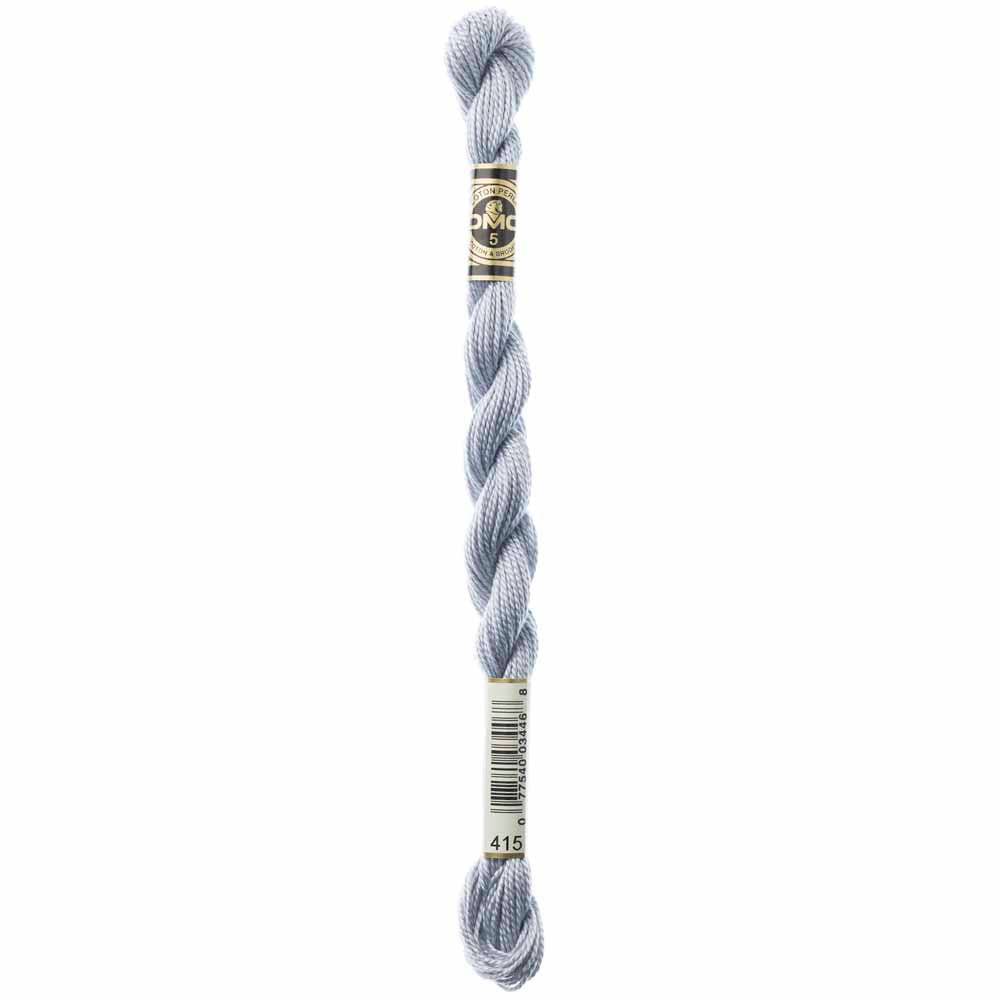 DMC non-divisible Pearl Cotton Size 5 thread, Colour 415, 25 m (27.3 yd)