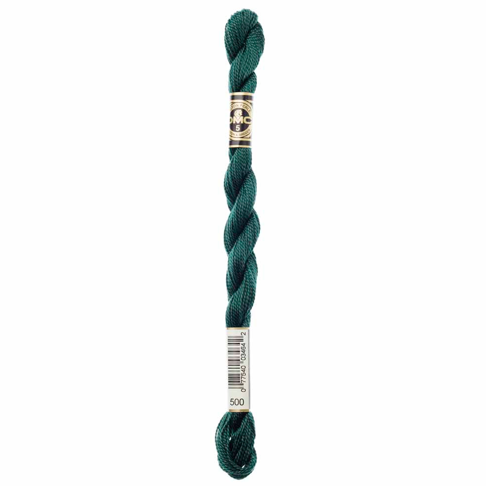 DMC mercerized Pearl Cotton Size 5 thread, Colour 500, 25 m (27.3 yd)