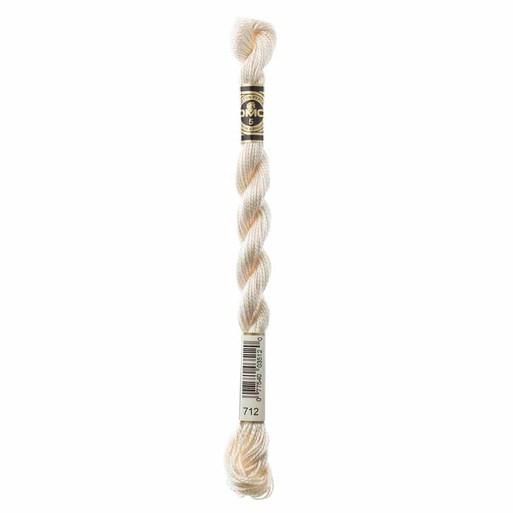 DMC Pearl Cotton Size 5 thread, Colour 712, 25 m (27.3 yd)